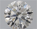 Natural Diamond 0.55 Carats, Round with Excellent Cut, F Color, SI2 Clarity and Certified by GIA