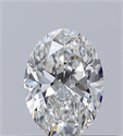 Natural Diamond 0.40 Carats, Oval with  Cut, F Color, IF Clarity and Certified by GIA