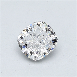 Foto Diamante Natural 0.71 quilates, Del cojín , Color D, claridad VVS2 y certificado GIA de