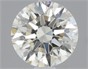 Natural Diamond 1.01 Carats, Round with Excellent Cut, I Color, VVS1 Clarity and Certified by IGI