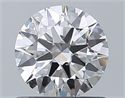 Natural Diamond 0.80 Carats, Round with Excellent Cut, F Color, SI2 Clarity and Certified by GIA