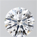 Del inventario de diamantes de laboratorio, 3.02 quilates, Redondo , Color D, claridad VS2 y certificado GIA