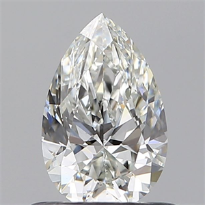 Picture of Natural Diamond 0.61 Carats, Pear with  Cut, F Color, VS2 Clarity and Certified by GIA