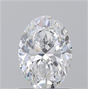 Natural Diamond 1.01 Carats, Oval with  Cut, D Color, VS2 Clarity and Certified by GIA