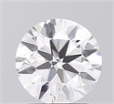Lab Grown Diamond 1.50 Carats, Round with Ideal Cut, D Color, VVS2 Clarity and Certified by IGI