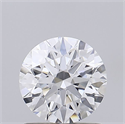 Lab Grown Diamond 1.04 Carats, Round with Ideal Cut, D Color, VVS2 Clarity and Certified by IGI