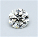 0.70 quilates, Redondo Diamante , Color J, claridad SI1 y certificado por GIA
