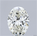 Natural Diamond 3.50 Carats, Oval with  Cut, K Color, VVS1 Clarity and Certified by GIA