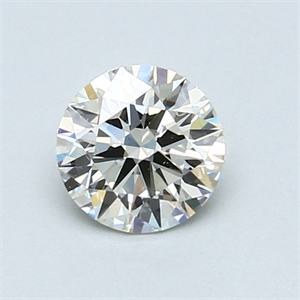 Picture of 0.76 Carats, Round Diamond with Excellent Cut, J Color, SI1 Clarity and Certified by GIA
