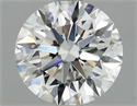 Del inventario de diamantes de laboratorio, 1.55 quilates, Redondo , Color F, claridad VS1 y certificado IGI