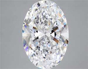 Picture of Natural Diamond 5.10 Carats, Oval with  Cut, D Color, FL Clarity and Certified by GIA