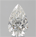 Natural Diamond 3.50 Carats, Pear with  Cut, G Color, SI2 Clarity and Certified by GIA