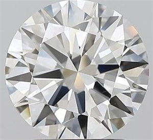 Picture of Natural Diamond 2.01 Carats, Round with Excellent Cut, H Color, VS2 Clarity and Certified by GIA