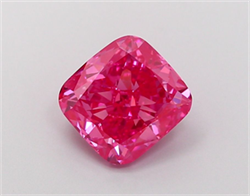 Picture of Lab Grown Diamond 2.01 Carats, CUSHION MODIFIED with  Cut, Fancy Vivid Pink Color, VS2 Clarity and Certified by IGI
