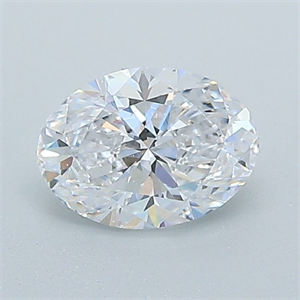 Picture of Natural Diamond 0.55 Carats, Oval with  Cut, D Color, SI1 Clarity and Certified by GIA