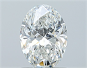 Natural Diamond 0.90 Carats, Oval with  Cut, G Color, VS2 Clarity and Certified by GIA