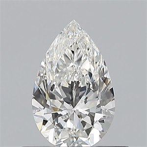 Picture of Natural Diamond 0.50 Carats, Pear with  Cut, G Color, VS2 Clarity and Certified by GIA