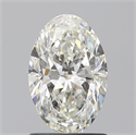 Natural Diamond 1.30 Carats, Oval with  Cut, I Color, VS2 Clarity and Certified by GIA
