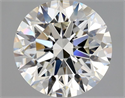 Diamante Natural 1.55 quilates, Redondo , Color H, claridad VVS2 y certificado GIA