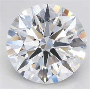 Picture of Lab Grown Diamond 3.74 Carats, Round with Excellent Cut, D Color, VVS2 Clarity and Certified by GIA