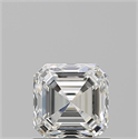 Natural Diamond 1.01 Carats, Asscher with  Cut, I Color, VS1 Clarity and Certified by GIA