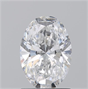 Natural Diamond 1.20 Carats, Oval with  Cut, E Color, SI1 Clarity and Certified by GIA