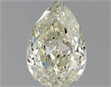 Natural Diamond 1.00 Carats, Pear with  Cut, L Color, SI2 Clarity and Certified by GIA
