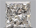 Natural Diamond 0.71 Carats, Princess with  Cut, J Color, VVS2 Clarity and Certified by GIA