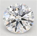 Lab Grown Diamond 2.44 Carats, Round with Excellent Cut, D Color, VVS1 Clarity and Certified by GIA