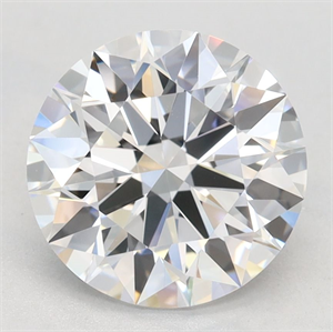 Picture of Lab Grown Diamond 2.44 Carats, Round with Excellent Cut, D Color, VVS1 Clarity and Certified by GIA