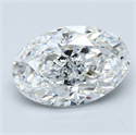 Diamante Natural 5.03 quilates, Ovalado , Color E, claridad VS2 y certificado GIA