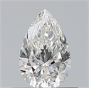 Natural Diamond 0.50 Carats, Pear with  Cut, F Color, VS2 Clarity and Certified by GIA