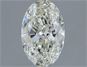 Natural Diamond 1.02 Carats, Oval with  Cut, J Color, VS2 Clarity and Certified by IGI