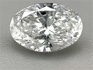 Picture of Natural Diamond 1.50 Carats, Oval with  Cut, D Color, SI2 Clarity and Certified by HRD