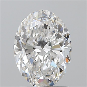 Picture of Natural Diamond 1.50 Carats, Oval with  Cut, F Color, SI1 Clarity and Certified by GIA