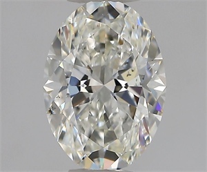 Picture of Natural Diamond 0.80 Carats, Oval with  Cut, H Color, SI1 Clarity and Certified by GIA