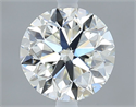 Natural Diamond 0.70 Carats, Round with Very Good Cut, G Color, VS2 Clarity and Certified by IGI