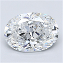 Natural Diamond 3.01 Carats, Oval with  Cut, E Color, VS1 Clarity and Certified by GIA