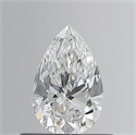 Diamante Natural 0.50 quilates, De pera , Color F, claridad VVS1 y certificado GIA