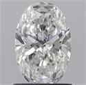 Natural Diamond 1.05 Carats, Oval with  Cut, F Color, VVS1 Clarity and Certified by GIA