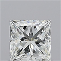 Natural Diamond 0.70 Carats, Princess with  Cut, G Color, VS1 Clarity and Certified by GIA