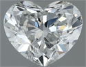 Natural Diamond 0.52 Carats, Heart with  Cut, I Color, SI1 Clarity and Certified by GIA