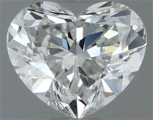 Picture of Natural Diamond 0.52 Carats, Heart with  Cut, I Color, SI1 Clarity and Certified by GIA