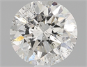 Natural Diamond 0.80 Carats, Round with Very Good Cut, H Color, I1 Clarity and Certified by GIA