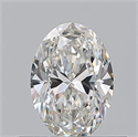 Natural Diamond 0.50 Carats, Oval with  Cut, H Color, IF Clarity and Certified by GIA
