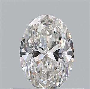 Picture of Natural Diamond 0.50 Carats, Oval with  Cut, H Color, IF Clarity and Certified by GIA