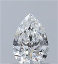 Natural Diamond 0.60 Carats, Pear with  Cut, F Color, VS2 Clarity and Certified by GIA