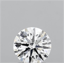 Lab Grown Diamond 1.03 Carats, Round with Ideal Cut, D Color, VVS2 Clarity and Certified by IGI