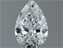 Natural Diamond 0.70 Carats, Pear with  Cut, E Color, VS2 Clarity and Certified by GIA