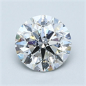 Natural Diamond 1.00 Carats, Round with Excellent Cut, E Color, SI2 Clarity and Certified by GIA